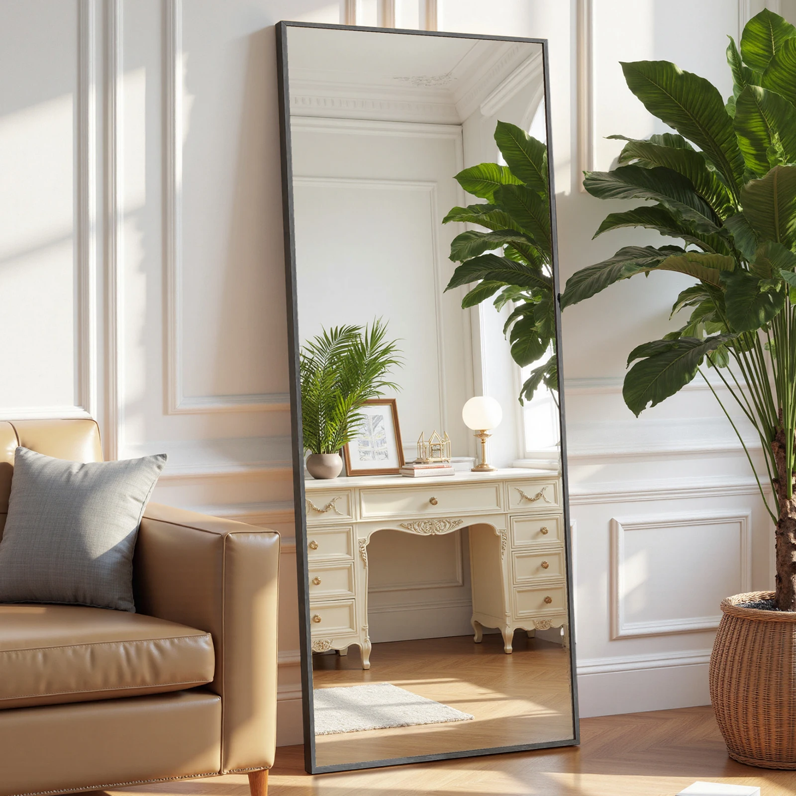 Arched Full-Length Floor Mirror, 68" x 26"